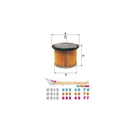 806 MAZOT FİLTRESİ 1.6-1.8-1.9D 190664-190638-190643-190634 BOSCH MARKA 1995-2002